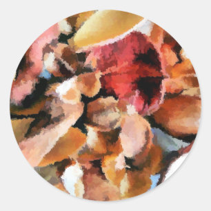 ADESIVO REDONDO FLORES