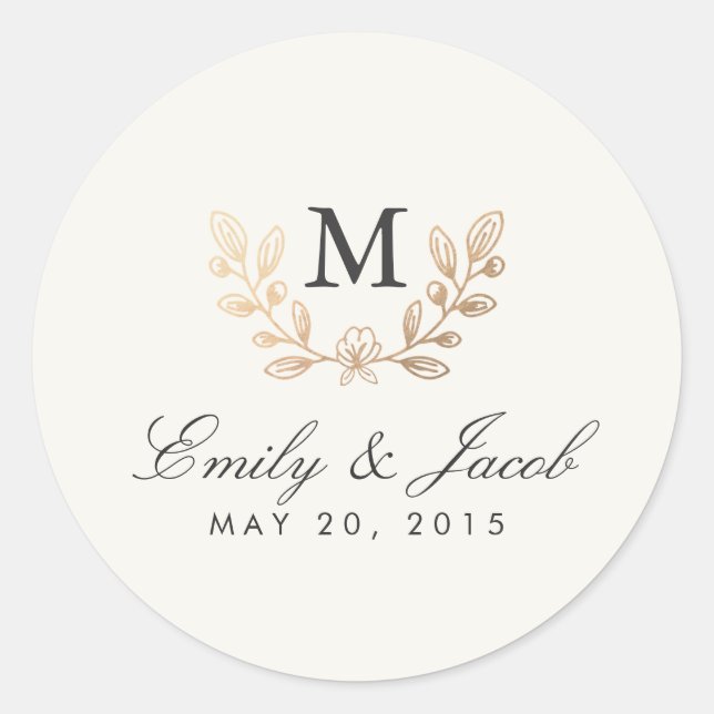 Adesivo Redondo Flores De Colheita (Frente)