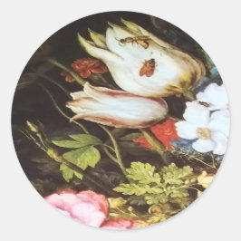 Adesivo Redondo flores de margarida