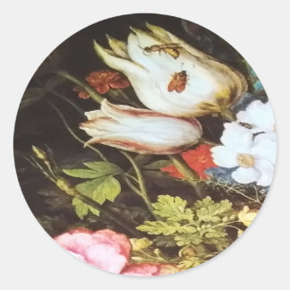 Adesivo Redondo flores de margarida