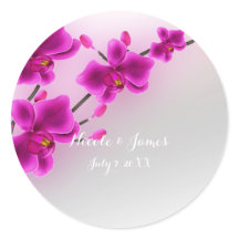 Flores de Orquídea Favor de Casamento Floral Elega