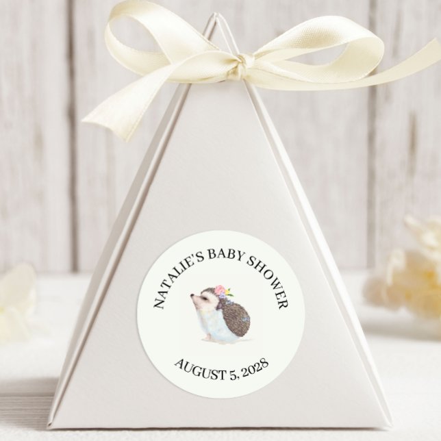 Adesivo Redondo Flores de primavera Chá de fraldas de borboleta ro (Criador carregado)