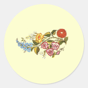 Adesivo Redondo flores horizontais1