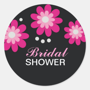 Adesivo Redondo Flores Rosa Favorece Chás de panela