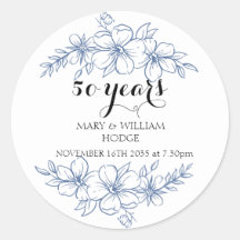 Flores roxas de lavanda 50º aniversário de casamen