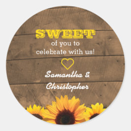 Adesivo Redondo Flores Sunitas e Madeira Rústica Vestido