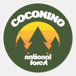 Adesivo Redondo Floresta Nacional Coconino