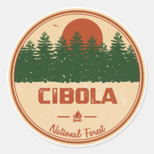 Adesivo Redondo Floresta Nacional de Cibola