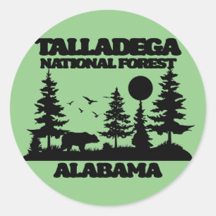 Adesivo Redondo Floresta Nacional de Talladega