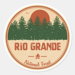 Adesivo Redondo Floresta Nacional do Rio Grande