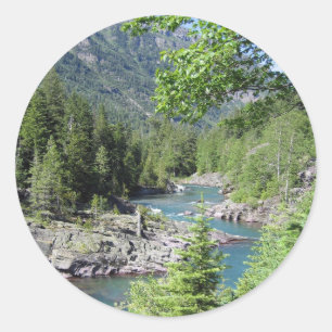 Adesivo Redondo Floresta nacional excitante