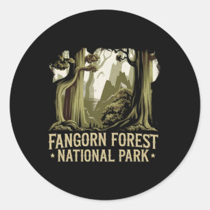 Adesivo Redondo Floresta Nacional Proibida de Fangorn Livros H