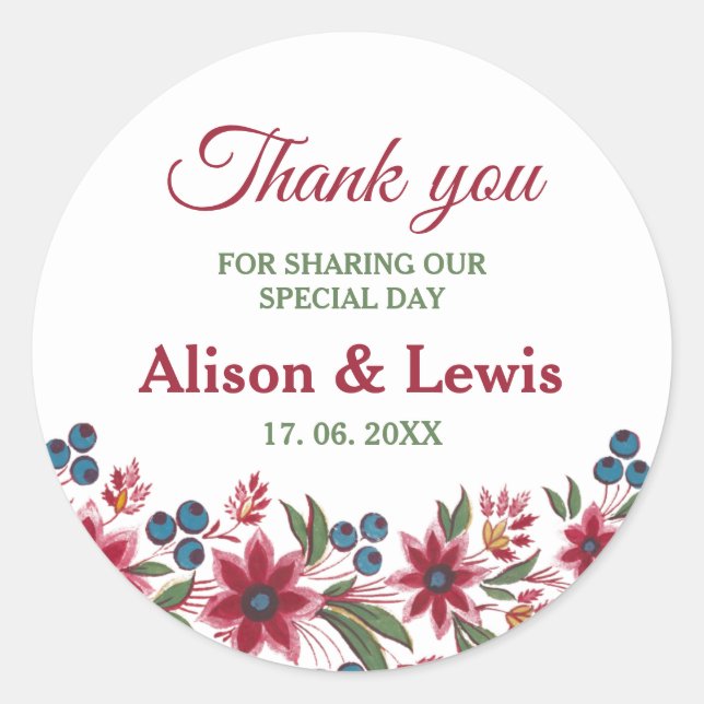 Adesivo Redondo Florestas de Aquarela Retroativa (Frente)