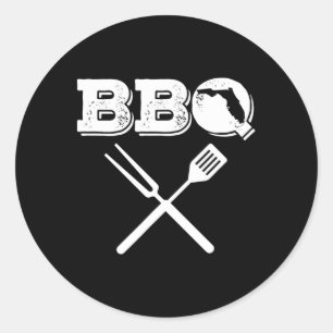 Adesivo Redondo Flórida Churrasco Grieling Pai Rbecue Juicy Meat S