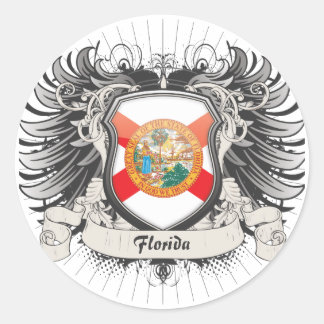 Adesivo Redondo Florida Crest