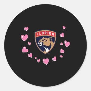 Adesivo Redondo Florida Panthers Amor de Valentino Nhl Licença Ofi