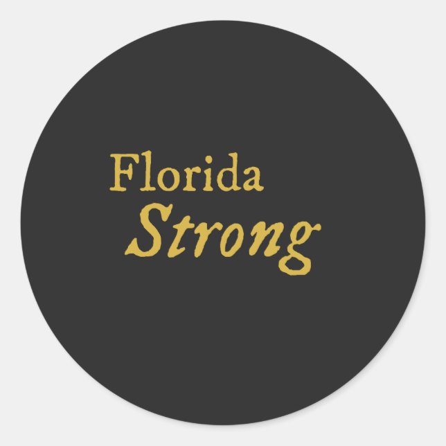 Adesivo Redondo Florida Strong (Frente)