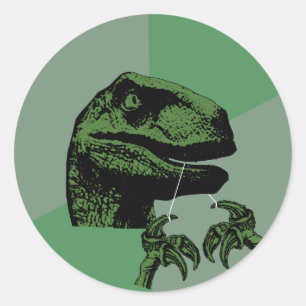 Adesivo Redondo Flossoraptor Philosoraptor
