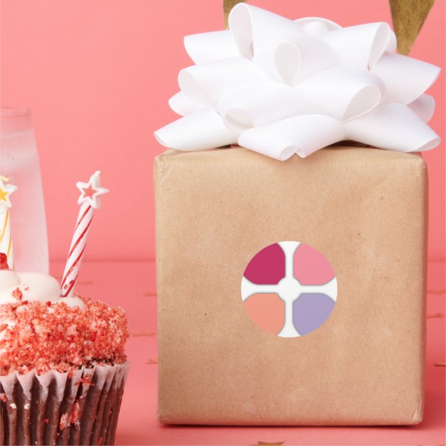 Adesivo Redondo Flower Cross (Festa)