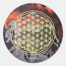 Adesivo Redondo Flower of Life