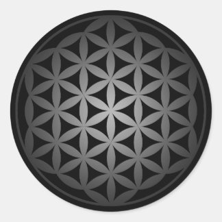 Adesivo Redondo flower of life3