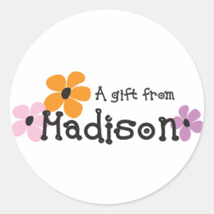 Adesivo Redondo Flower power - Madison