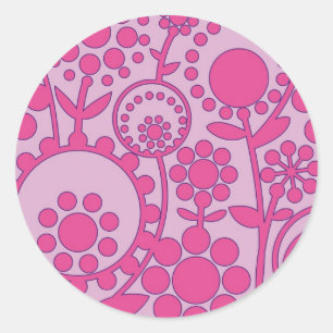 Adesivo Redondo flowerpower 2