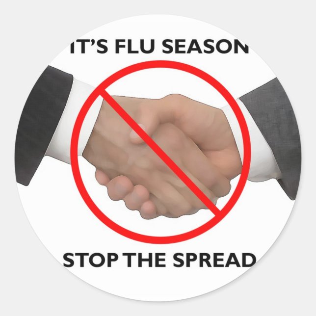 Adesivo Redondo Flu Season Sticker (Frente)