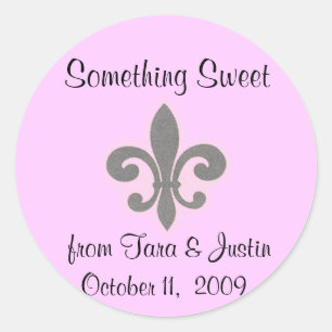 Adesivo Redondo Fluer di Lis Favor Sticker