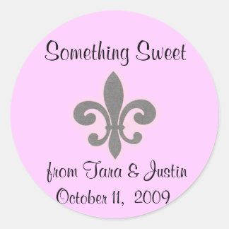 Adesivo Redondo Fluer di Lis Favor Sticker