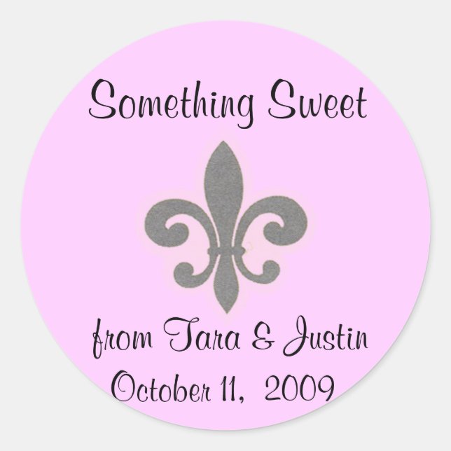 Adesivo Redondo Fluer di Lis Favor Sticker (Frente)