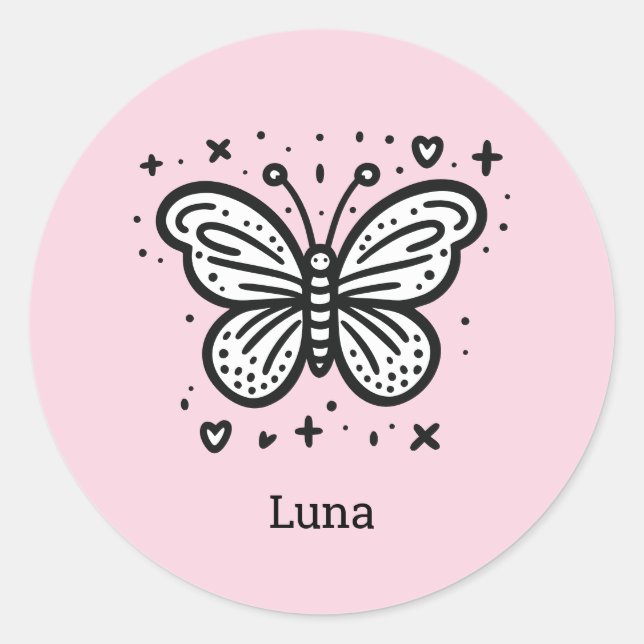 Adesivo Redondo Fluffy Buffalo Baby - Kawaii Fazenda Animal (Frente)