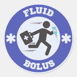 Adesivo Redondo Fluid Bolus Sticker