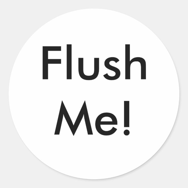 Adesivo Redondo FlushMe! (Frente)