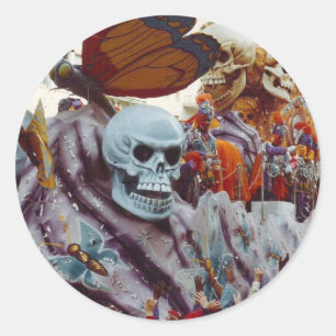 Adesivo Redondo Flutuador do carnaval