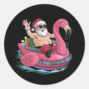 Adesivo Redondo Flutuador Flamingo Natal Flutuante Natal Em Julho 