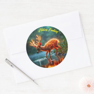 Adesivo Redondo Fluxo de bebida mágica de cervejas