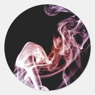 Adesivo Redondo Fluxo mágico - Vinheta fumante