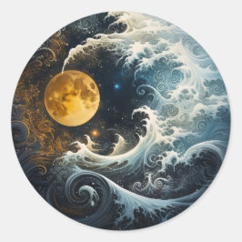 Adesivo Redondo Flying Moon Yin Yang Martil Arts