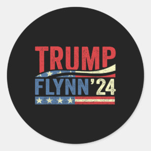 Adesivo Redondo Flynn 2024 Vice-Presidente Retome Homens Americano