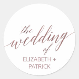 Adesivo Redondo Focas de envelope para caligrafia Dourada elegante