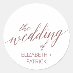 Adesivo Redondo Focas de envelope para caligrafia Dourada elegante