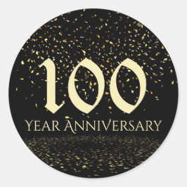 Adesivo Redondo Foco de Envelope de 100 Anos