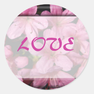 Adesivo Redondo Focos de Envelope de Amor