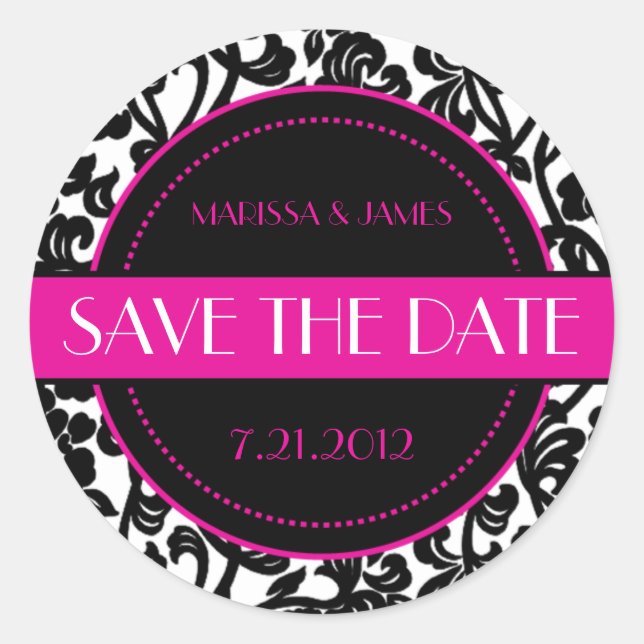 Adesivo Redondo Focos de Envelope Gótico Preto e Branco (Frente)