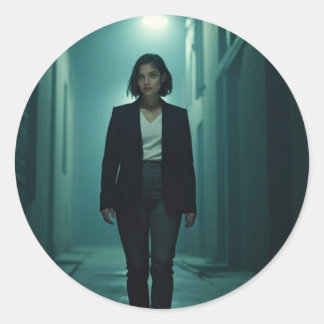 Adesivo Redondo fofa-Sticker