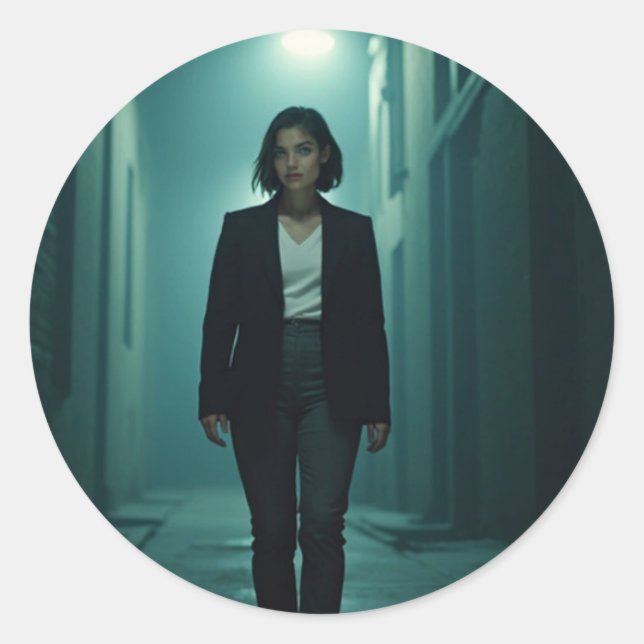 Adesivo Redondo fofa-Sticker (Frente)