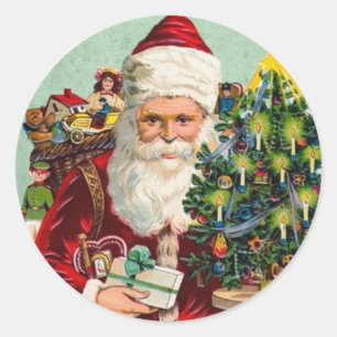 Adesivo Redondo Fofo de Natal