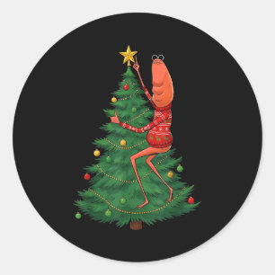 Adesivo Redondo Fofo Marcus O Worm Feliz Natal Papai Noel Marcus 