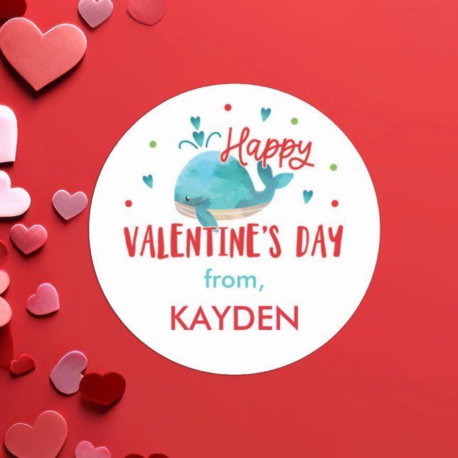 Adesivo Redondo Fofo Personalizado do Dia dos Namorados (Criador carregado)